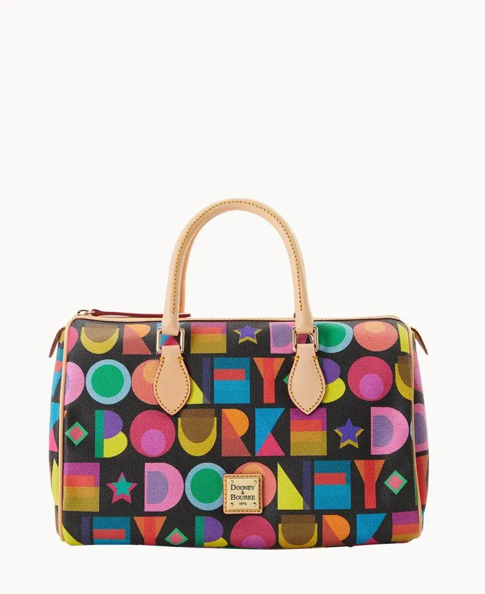 Dooney and Bourke Art Deco Satchel Black WomenMen Satchels