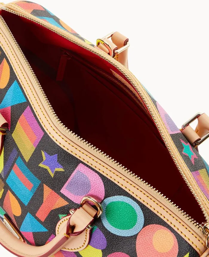 Dooney and Bourke Art Deco Satchel Black WomenMen Satchels