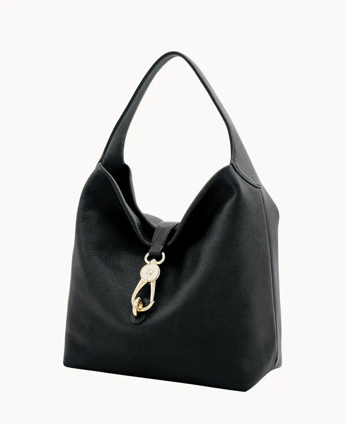 Dooney and Bourke Belvedere Logo Lock Shoulder Bag Black WomenMen Shoulder Bags Dooney and Bourke Belvedere Logo Lock Shoulder Bag Black WomenMen Shoulder Bags