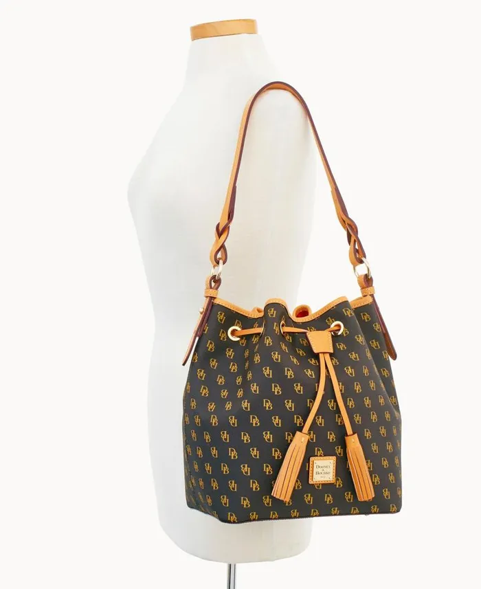 Dooney and Bourke Blakely Tasha Drawstring Brown Tmoro WomenMen Shoulder Bags Dooney and Bourke Blakely Tasha Drawstring Brown Tmoro WomenMen Shoulder Bags