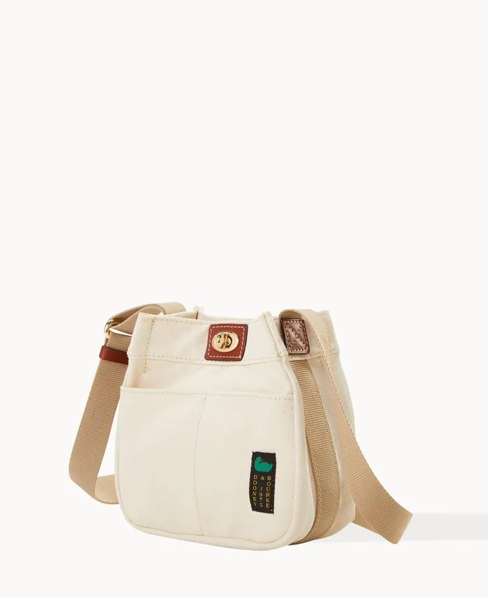 Dooney and Bourke Canvas Crossbody 20 Natural WomenMen Crossbodies