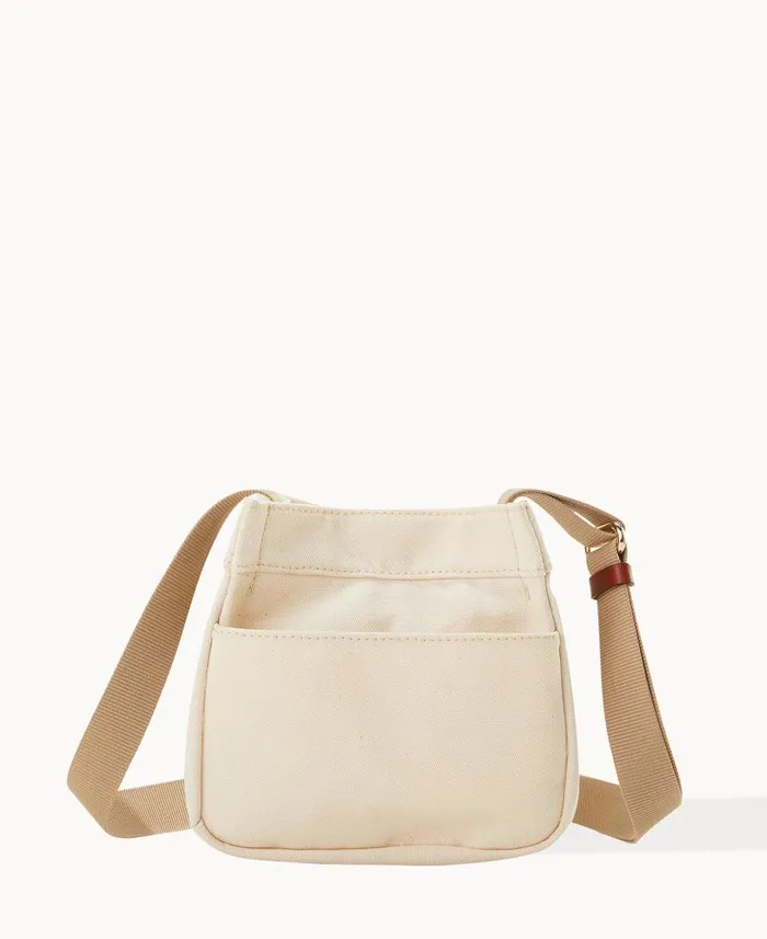 Dooney and Bourke Canvas Crossbody 20 Natural WomenMen Crossbodies
