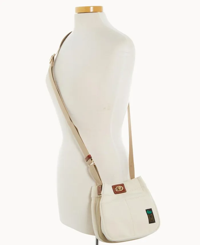 Dooney and Bourke Canvas Crossbody 20 Natural WomenMen Crossbodies