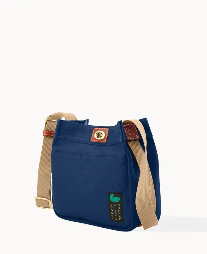 Dooney and Bourke Canvas Crossbody 24 Navy WomenMen Crossbodies