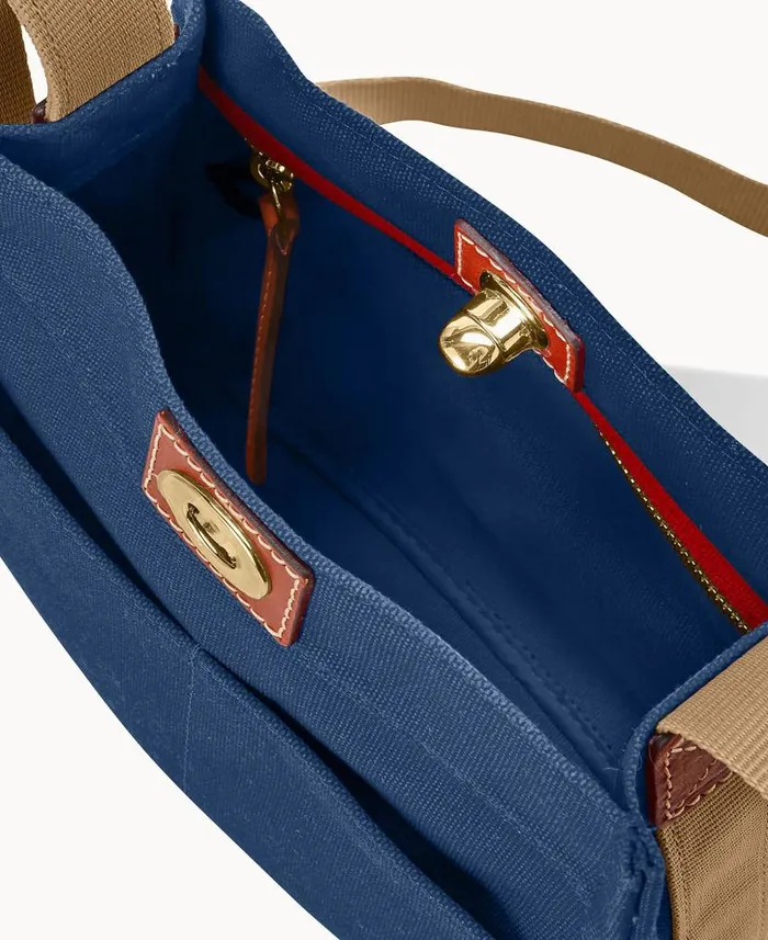 Dooney and Bourke Canvas Crossbody 24 Navy WomenMen Crossbodies