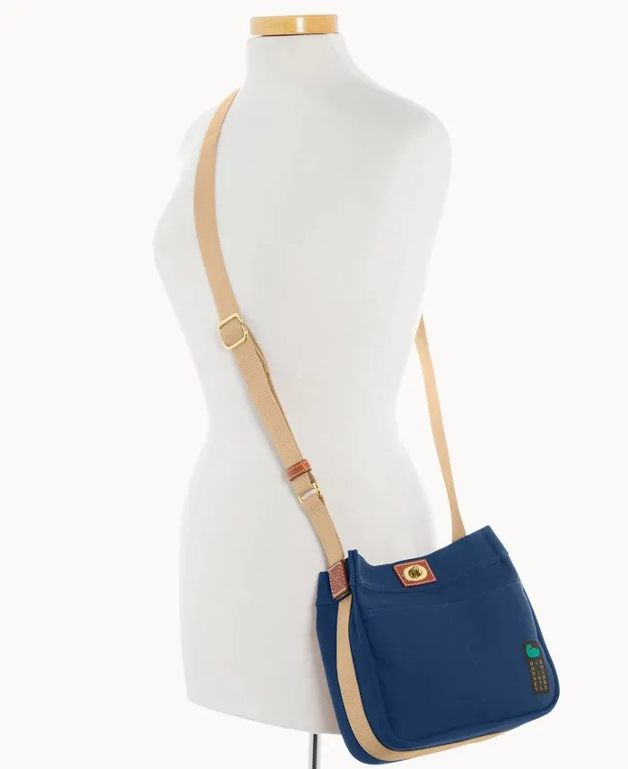 Dooney and Bourke Canvas Crossbody 24 Navy WomenMen Crossbodies