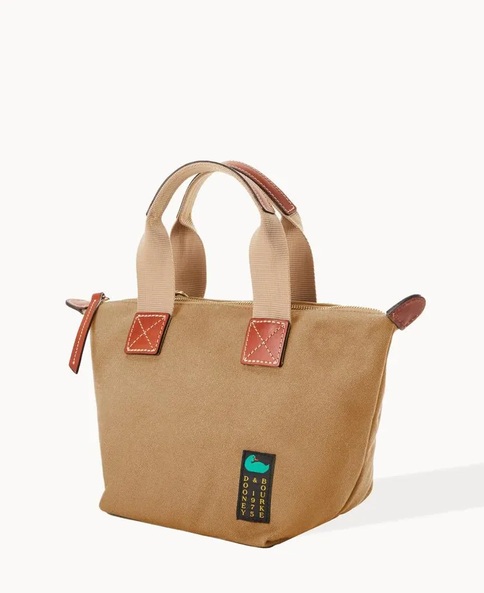 Dooney and Bourke Canvas Crossbody Satchel 20 Beige WomenMen Crossbodies