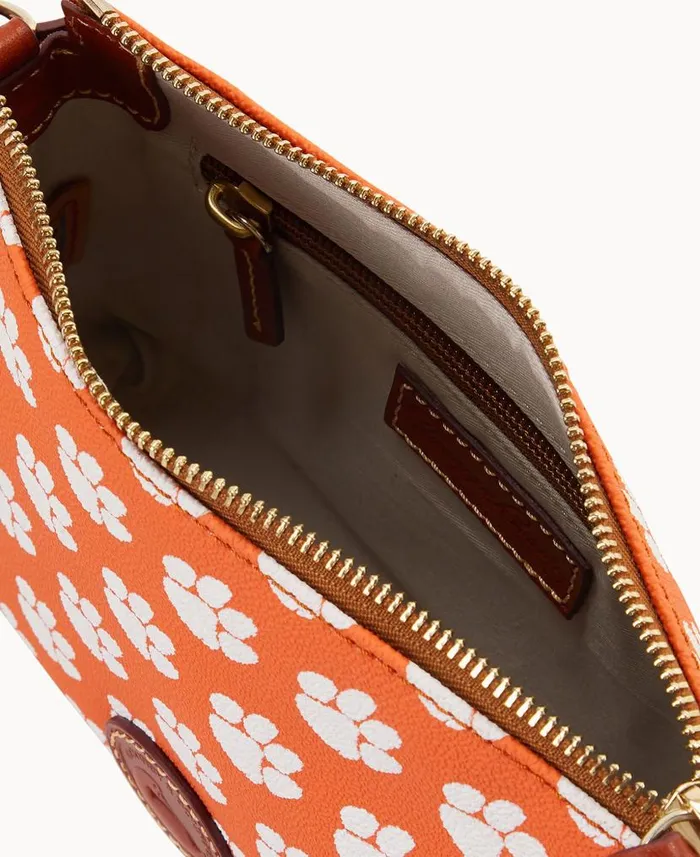 Dooney and Bourke Collegiate Clemson University Crossbody Pouchette Clemson WomenMen Crossbodies Dooney and Bourke Collegiate Clemson University Crossbody Pouchette Clemson WomenMen Crossbodies