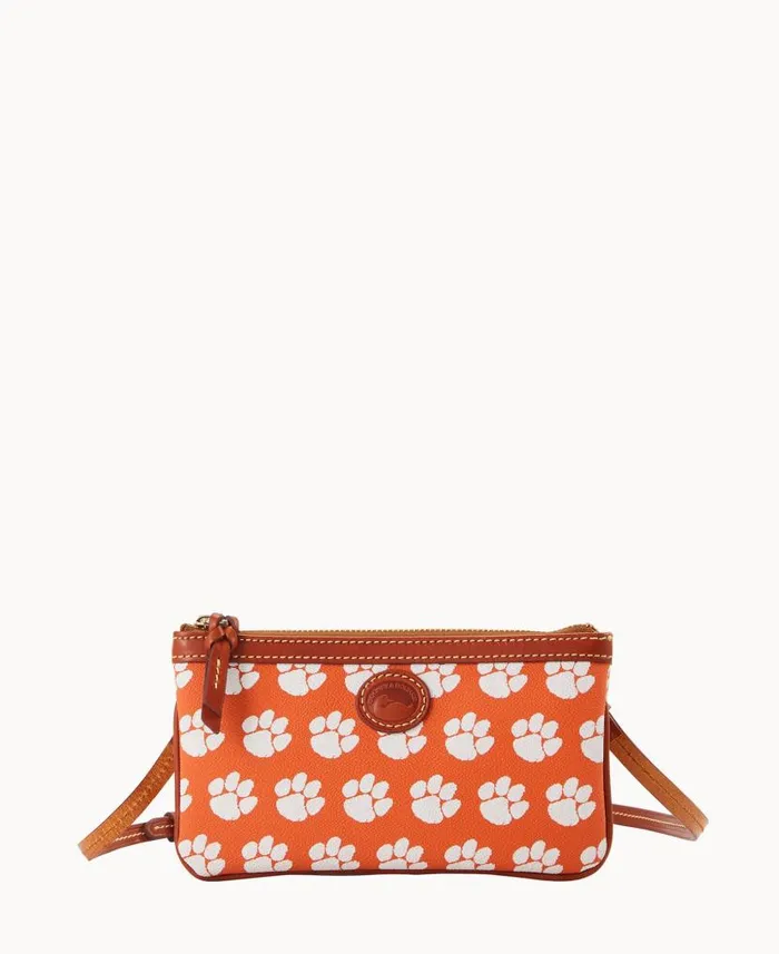 Dooney and Bourke Collegiate Clemson University Large Slim Crossbody Clemson WomenMen Crossbodies Dooney and Bourke Collegiate Clemson University Large Slim Crossbody Clemson WomenMen Crossbodies
