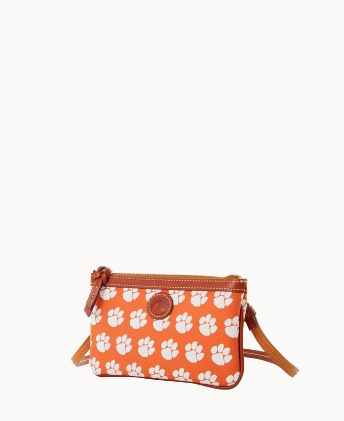Dooney and Bourke Collegiate Clemson University Large Slim Crossbody Clemson WomenMen Crossbodies Dooney and Bourke Collegiate Clemson University Large Slim Crossbody Clemson WomenMen Crossbodies