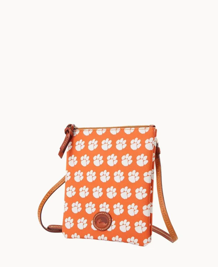 Dooney and Bourke Collegiate Clemson University North South Top Zip Crossbody Clemson WomenMen Crossbodies Dooney and Bourke Collegiate Clemson University North South Top Zip Crossbody Clemson WomenMen Crossbodies