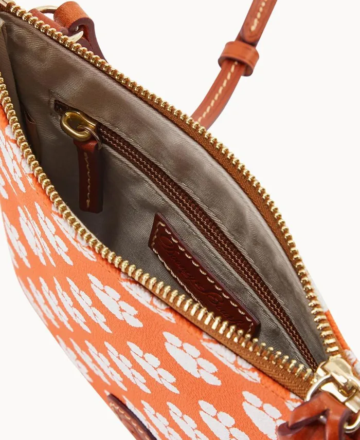 Dooney and Bourke Collegiate Clemson University North South Top Zip Crossbody Clemson WomenMen Crossbodies Dooney and Bourke Collegiate Clemson University North South Top Zip Crossbody Clemson WomenMen Crossbodies