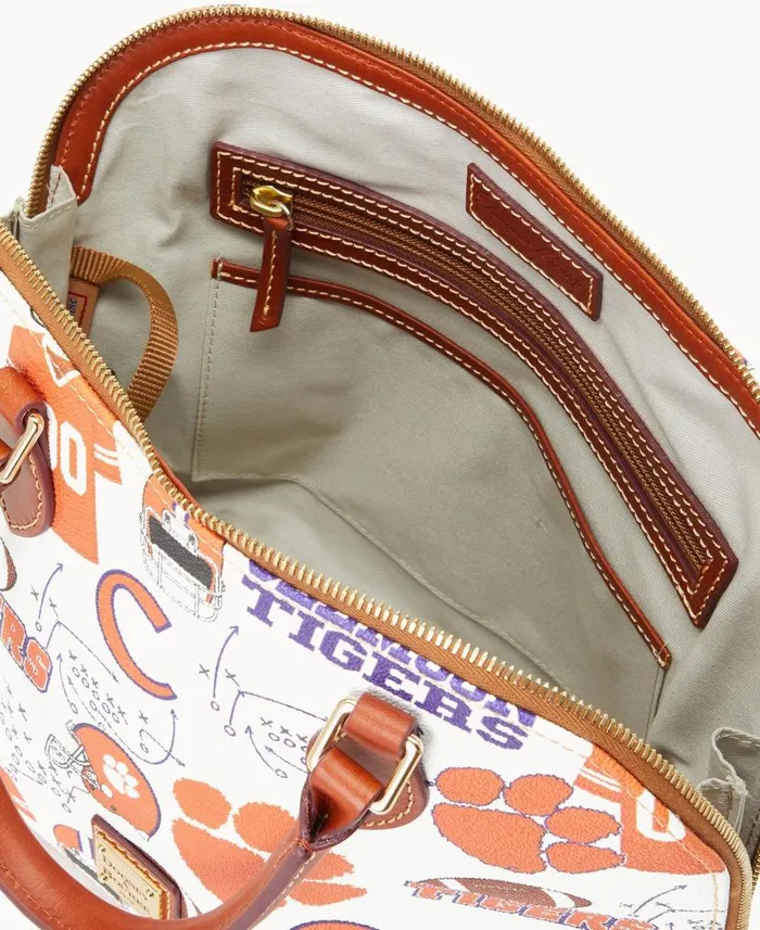 Dooney and Bourke Collegiate Clemson University Zip Zip Satchel Clemson WomenMen Satchels Dooney and Bourke Collegiate Clemson University Zip Zip Satchel Clemson WomenMen Satchels