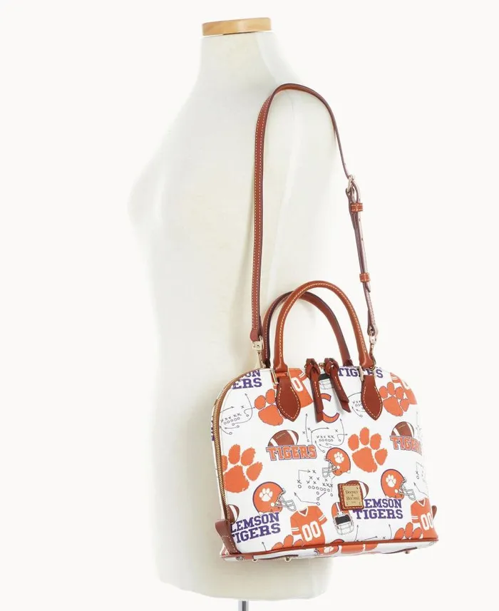 Dooney and Bourke Collegiate Clemson University Zip Zip Satchel Clemson WomenMen Satchels Dooney and Bourke Collegiate Clemson University Zip Zip Satchel Clemson WomenMen Satchels