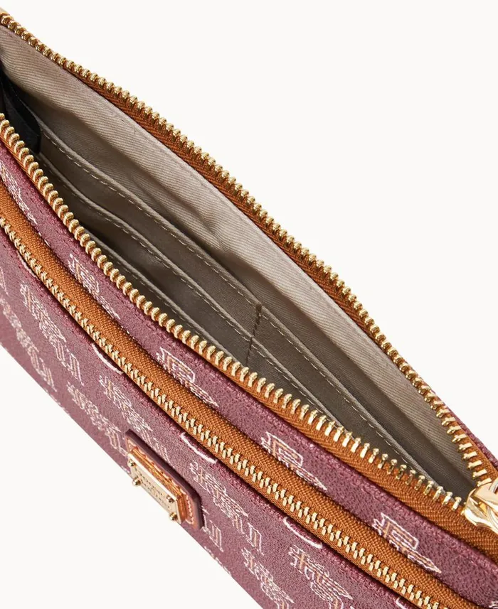 Dooney and Bourke Collegiate Florida State Double Zip Wristlet Florida State University WomenMen Wallets Dooney and Bourke Collegiate Florida State Double Zip Wristlet Florida State University WomenMen Wallets