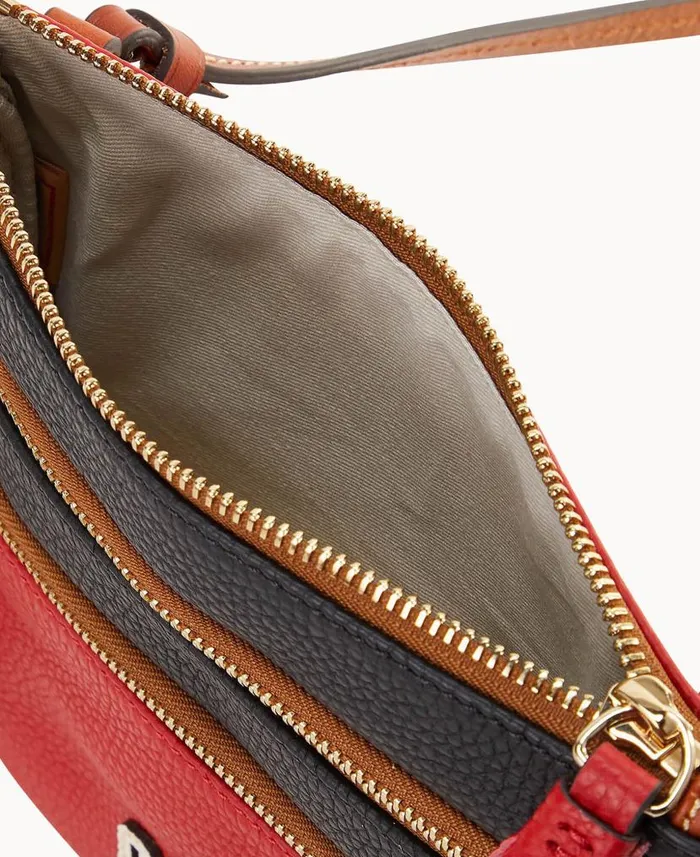 Dooney and Bourke Collegiate Ohio State Triple Zip Crossbody Ohio State WomenMen Crossbodies Dooney and Bourke Collegiate Ohio State Triple Zip Crossbody Ohio State WomenMen Crossbodies