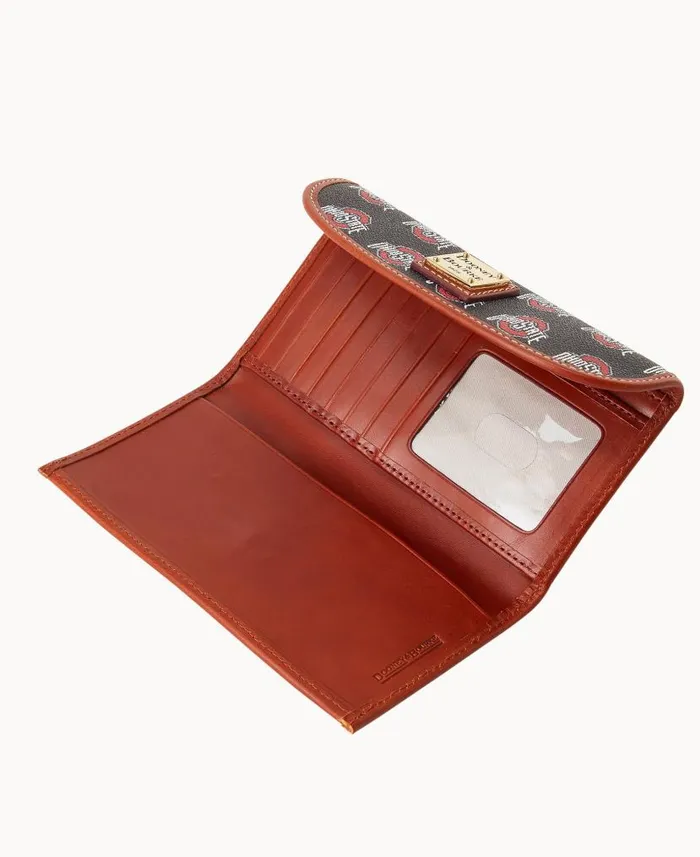 Dooney and Bourke Collegiate Ohio State University Continental Clutch Ohio State WomenMen Wallets Dooney and Bourke Collegiate Ohio State University Continental Clutch Ohio State WomenMen Wallets