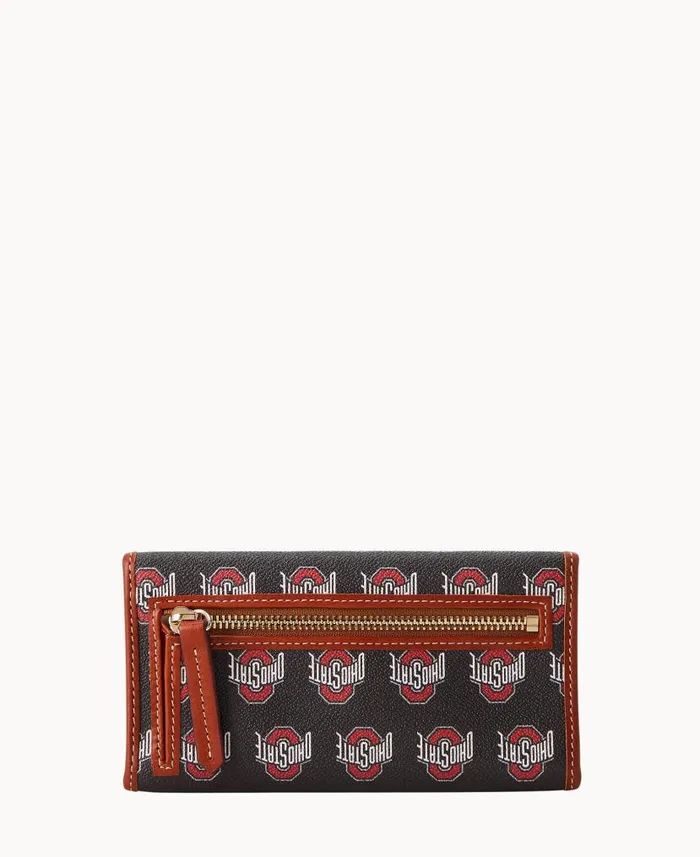 Dooney and Bourke Collegiate Ohio State University Continental Clutch Ohio State WomenMen Wallets Dooney and Bourke Collegiate Ohio State University Continental Clutch Ohio State WomenMen Wallets