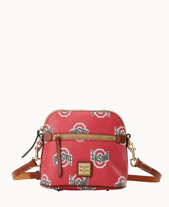 Dooney and Bourke Collegiate Ohio State University Domed Crossbody Ohio State WomenMen Crossbodies Dooney and Bourke Collegiate Ohio State University Domed Crossbody Ohio State WomenMen Crossbodies