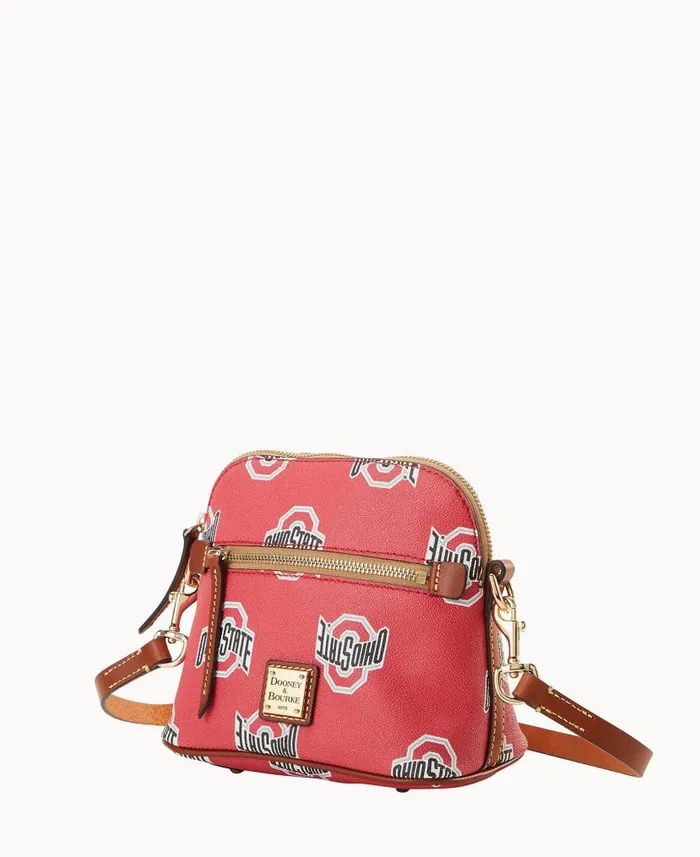 Dooney and Bourke Collegiate Ohio State University Domed Crossbody Ohio State WomenMen Crossbodies Dooney and Bourke Collegiate Ohio State University Domed Crossbody Ohio State WomenMen Crossbodies