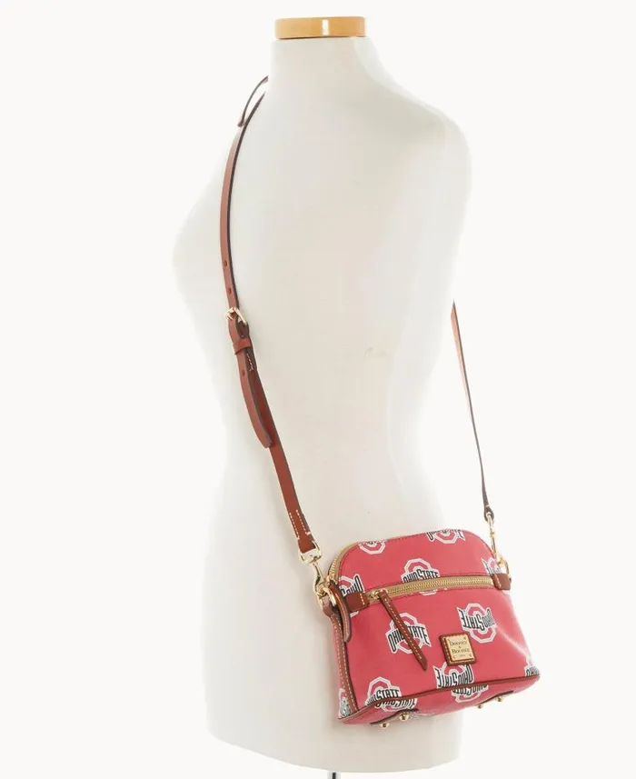 Dooney and Bourke Collegiate Ohio State University Domed Crossbody Ohio State WomenMen Crossbodies Dooney and Bourke Collegiate Ohio State University Domed Crossbody Ohio State WomenMen Crossbodies