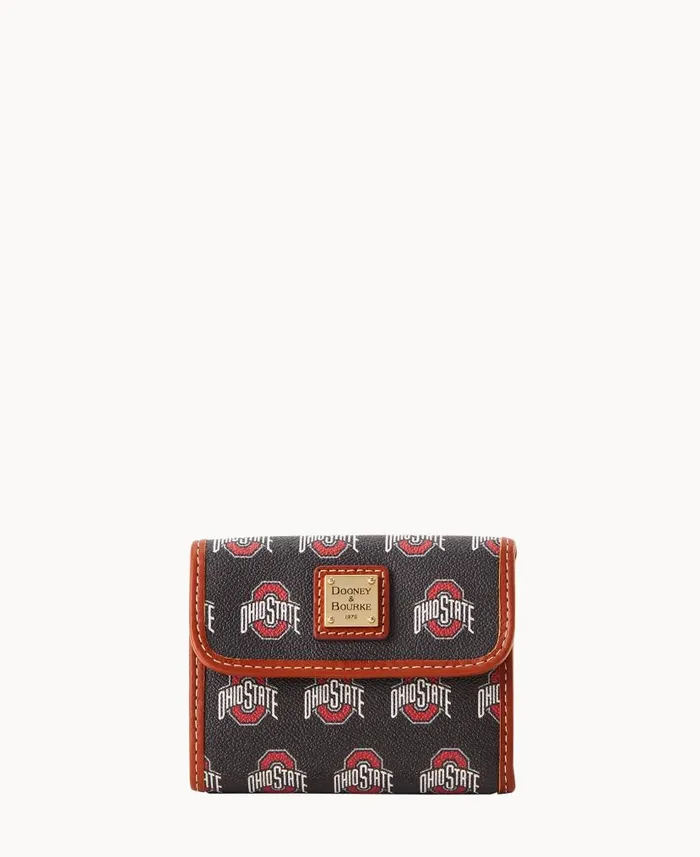 Dooney and Bourke Collegiate Ohio State University Flap Credit Card Wallet Ohio State WomenMen Wallets Dooney and Bourke Collegiate Ohio State University Flap Credit Card Wallet Ohio State WomenMen Wallets