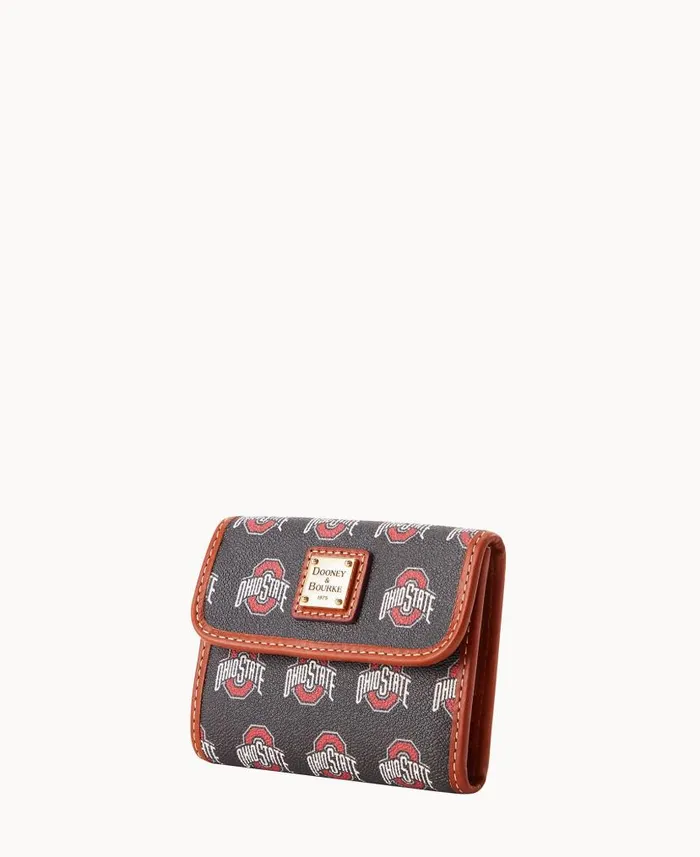 Dooney and Bourke Collegiate Ohio State University Flap Credit Card Wallet Ohio State WomenMen Wallets Dooney and Bourke Collegiate Ohio State University Flap Credit Card Wallet Ohio State WomenMen Wallets