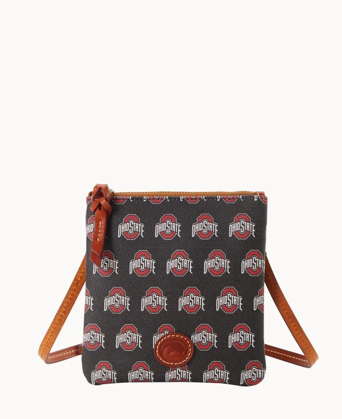 Dooney and Bourke Collegiate Ohio State University Small North South Top Zip Crossbody Ohio State WomenMen Crossbodies Dooney and Bourke Collegiate Ohio State University Small North South Top Zip Crossbody Ohio State WomenMen Crossbodies