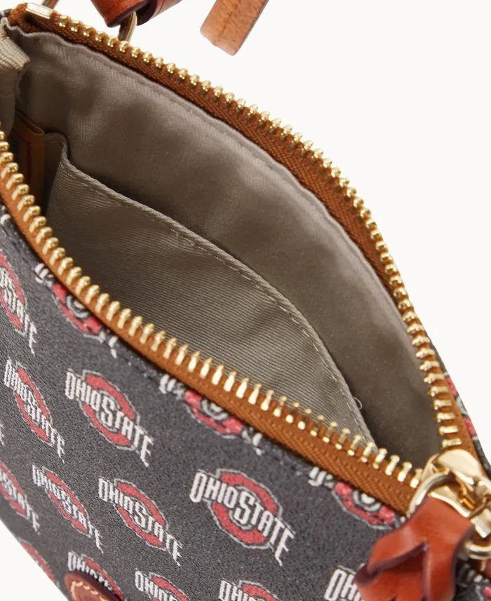 Dooney and Bourke Collegiate Ohio State University Small North South Top Zip Crossbody Ohio State WomenMen Crossbodies Dooney and Bourke Collegiate Ohio State University Small North South Top Zip Crossbody Ohio State WomenMen Crossbodies