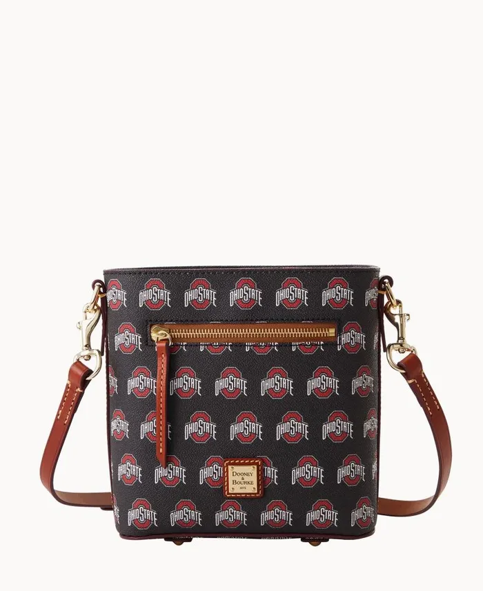 Dooney and Bourke Collegiate Ohio State University Small Zip Crossbody Ohio State WomenMen Crossbodies Dooney and Bourke Collegiate Ohio State University Small Zip Crossbody Ohio State WomenMen Crossbodies