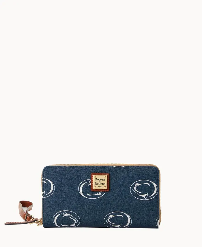 Dooney and Bourke Collegiate Penn State University Large Zip Around Wristlet Penn State WomenMen Wallets Dooney and Bourke Collegiate Penn State University Large Zip Around Wristlet Penn State WomenMen Wallets