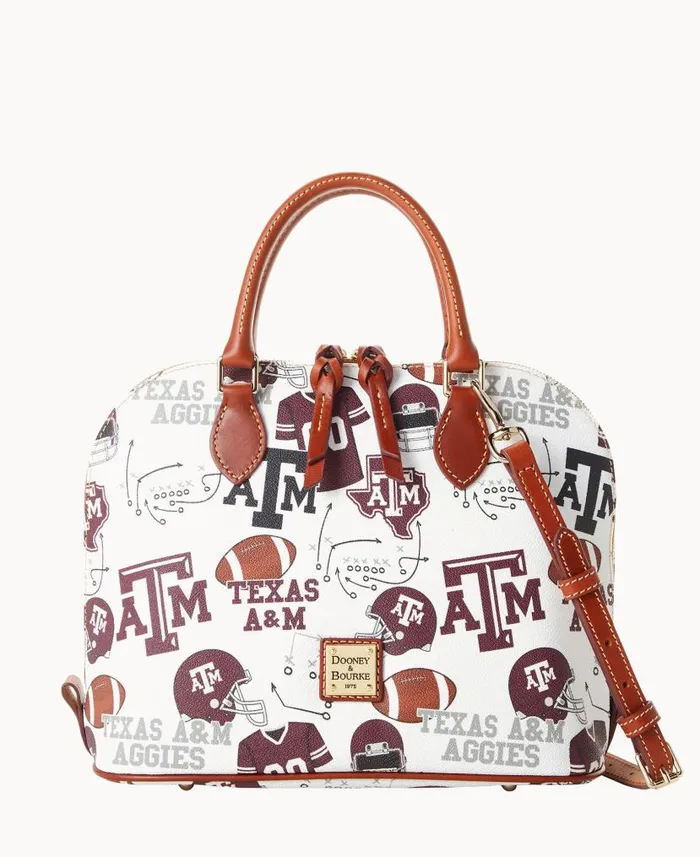 Dooney and Bourke Collegiate Texas Achr38M University Zip Zip Satchel Texas Aandm WomenMen Satchels Dooney and Bourke Collegiate Texas Achr38M University Zip Zip Satchel Texas Aandm WomenMen Satchels
