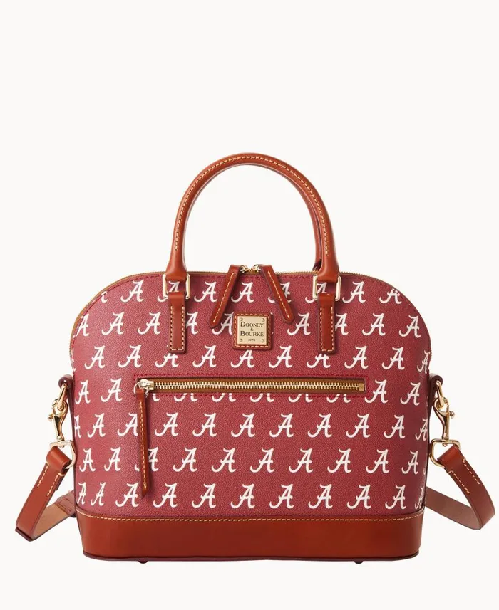 Dooney and Bourke Collegiate University Of Alabama Domed Zip Satchel U Of Alabama WomenMen Satchels Dooney and Bourke Collegiate University Of Alabama Domed Zip Satchel U Of Alabama WomenMen Satchels
