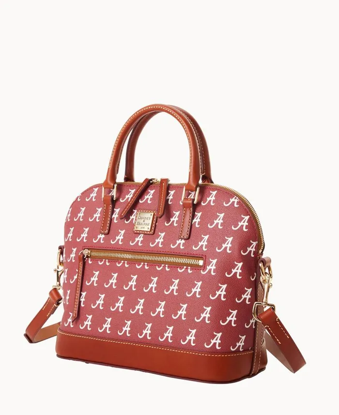 Dooney and Bourke Collegiate University Of Alabama Domed Zip Satchel U Of Alabama WomenMen Satchels Dooney and Bourke Collegiate University Of Alabama Domed Zip Satchel U Of Alabama WomenMen Satchels