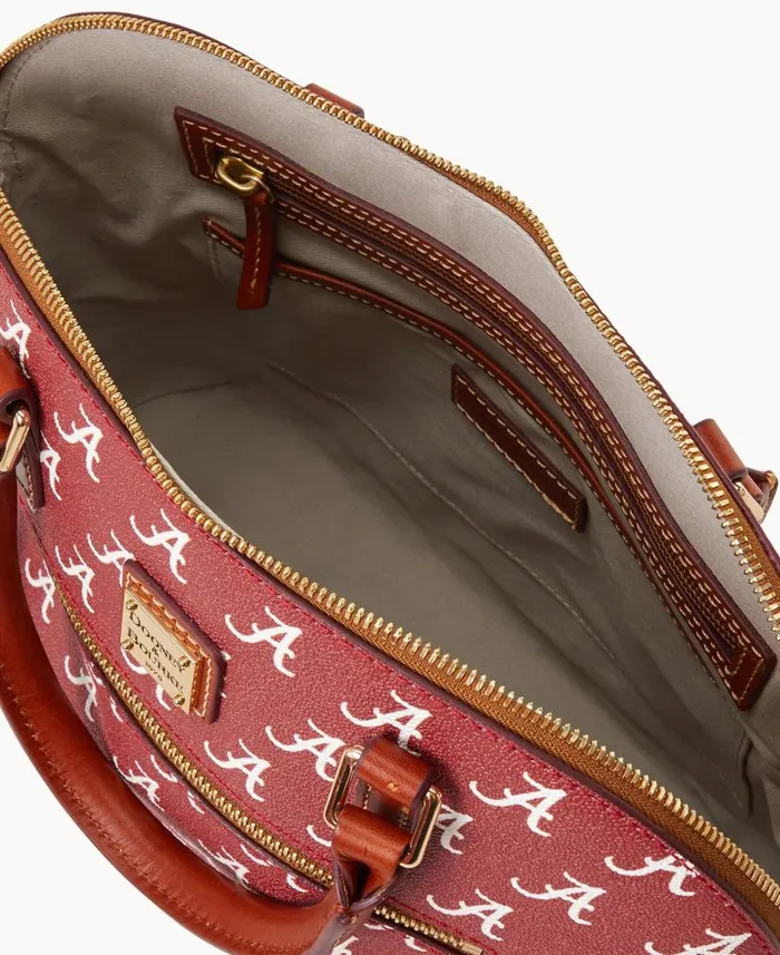 Dooney and Bourke Collegiate University Of Alabama Domed Zip Satchel U Of Alabama WomenMen Satchels Dooney and Bourke Collegiate University Of Alabama Domed Zip Satchel U Of Alabama WomenMen Satchels