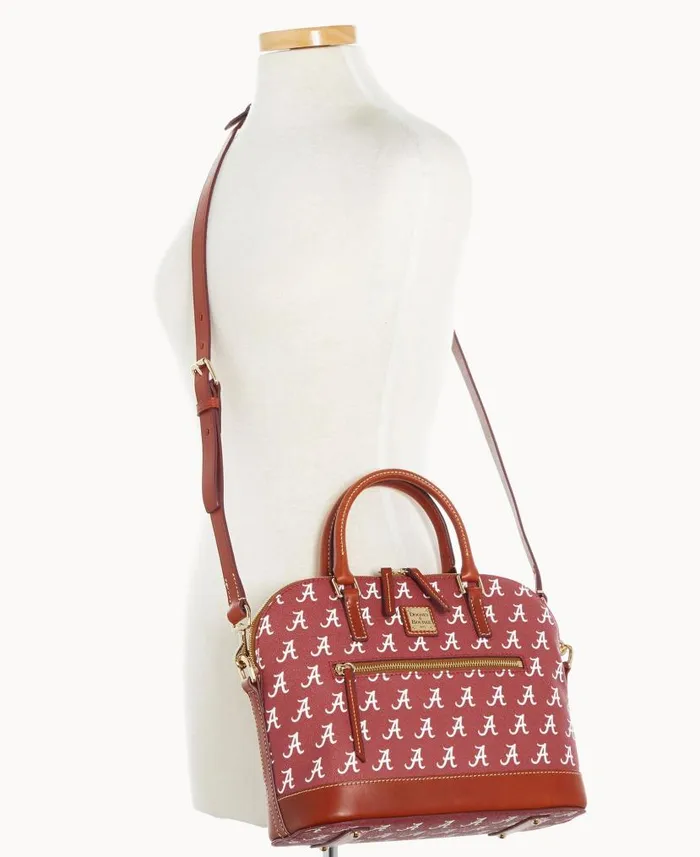 Dooney and Bourke Collegiate University Of Alabama Domed Zip Satchel U Of Alabama WomenMen Satchels Dooney and Bourke Collegiate University Of Alabama Domed Zip Satchel U Of Alabama WomenMen Satchels