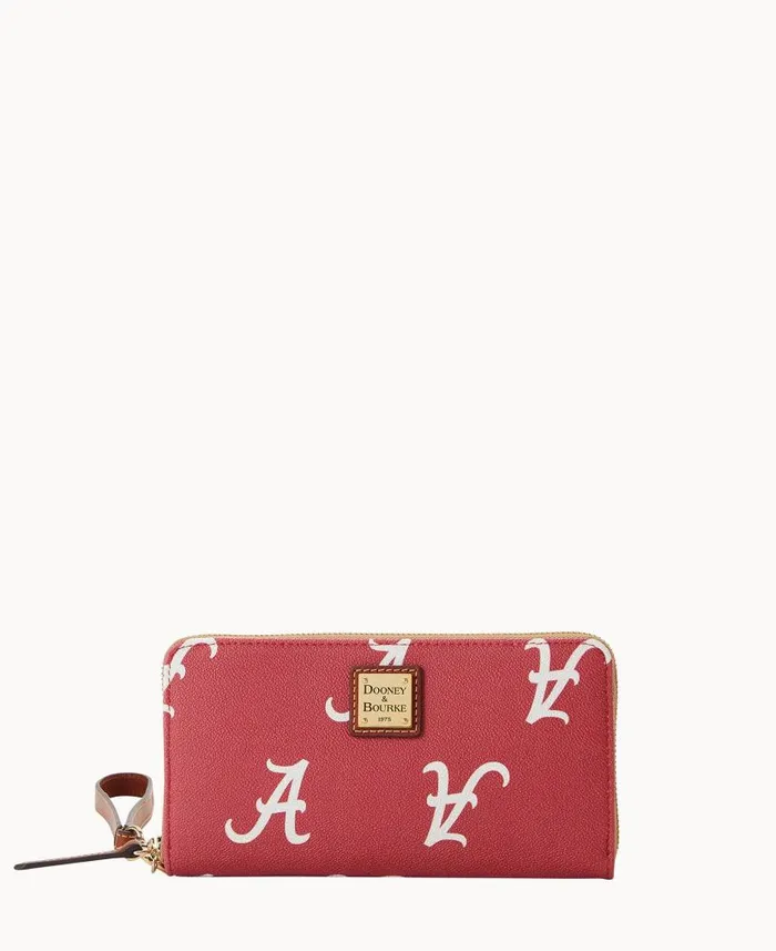 Dooney and Bourke Collegiate University Of Alabama Large Zip Around Wristlet Alabama WomenMen Wallets Dooney and Bourke Collegiate University Of Alabama Large Zip Around Wristlet Alabama WomenMen Wallets