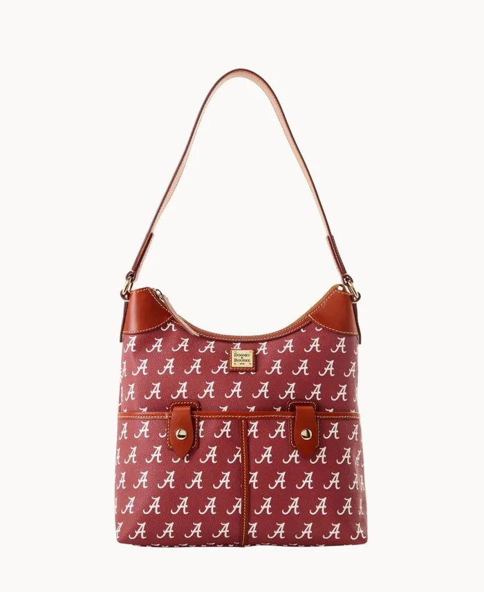 Dooney and Bourke Collegiate University Of Alabama Zip Hobo U Of Alabama WomenMen Shoulder Bags Dooney and Bourke Collegiate University Of Alabama Zip Hobo U Of Alabama WomenMen Shoulder Bags