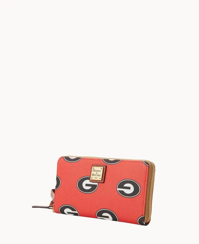 Dooney and Bourke Collegiate University Of Georgia Large Zip Around Wristlet Georgia WomenMen Wallets Dooney and Bourke Collegiate University Of Georgia Large Zip Around Wristlet Georgia WomenMen Wallets