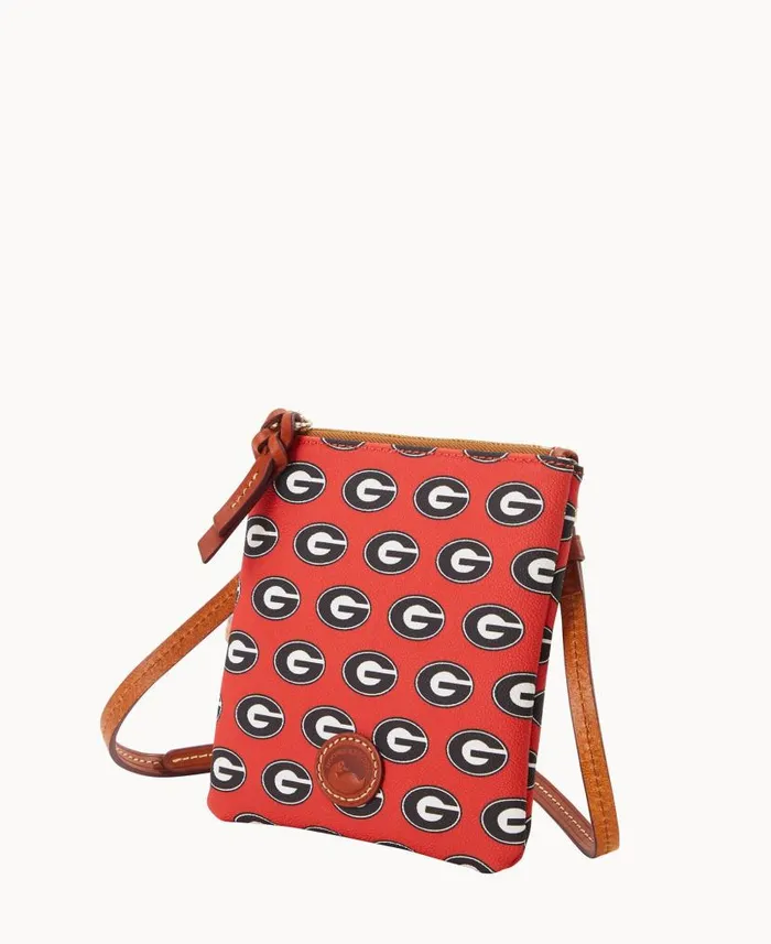 Dooney and Bourke Collegiate University Of Georgia Small North South Top Zip Crossbody University Of Georgi WomenMen Crossbodies Dooney and Bourke Collegiate University Of Georgia Small North South Top Zip Crossbody University Of Georgi WomenMen Crossbodies