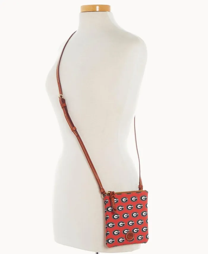 Dooney and Bourke Collegiate University Of Georgia Small North South Top Zip Crossbody University Of Georgi WomenMen Crossbodies Dooney and Bourke Collegiate University Of Georgia Small North South Top Zip Crossbody University Of Georgi WomenMen Crossbodies