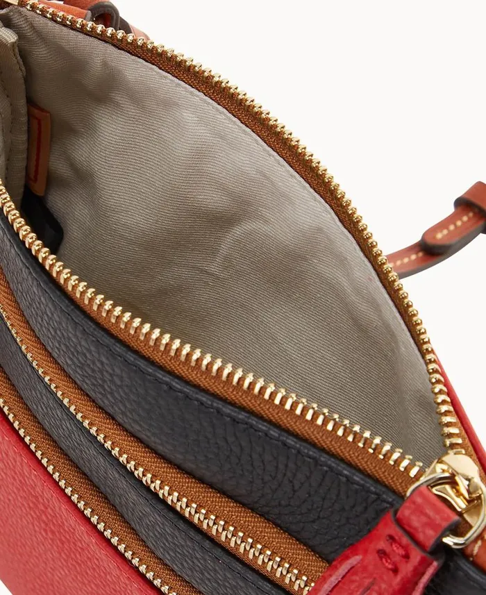 Dooney and Bourke Collegiate University Of Georgia Triple Zip Crossbody University Of Georgia WomenMen Crossbodies Dooney and Bourke Collegiate University Of Georgia Triple Zip Crossbody University Of Georgia WomenMen Crossbodies