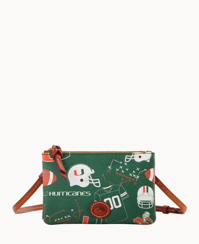 Dooney and Bourke Collegiate University Of Miami Top Zip Crossbody University Of Miami WomenMen Crossbodies Dooney and Bourke Collegiate University Of Miami Top Zip Crossbody University Of Miami WomenMen Crossbodies