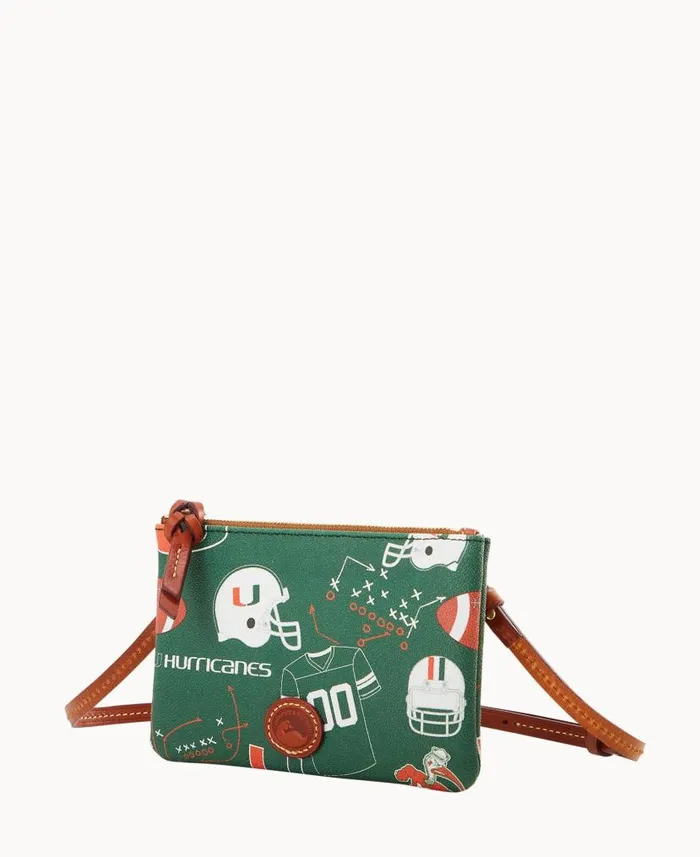 Dooney and Bourke Collegiate University Of Miami Top Zip Crossbody University Of Miami WomenMen Crossbodies Dooney and Bourke Collegiate University Of Miami Top Zip Crossbody University Of Miami WomenMen Crossbodies
