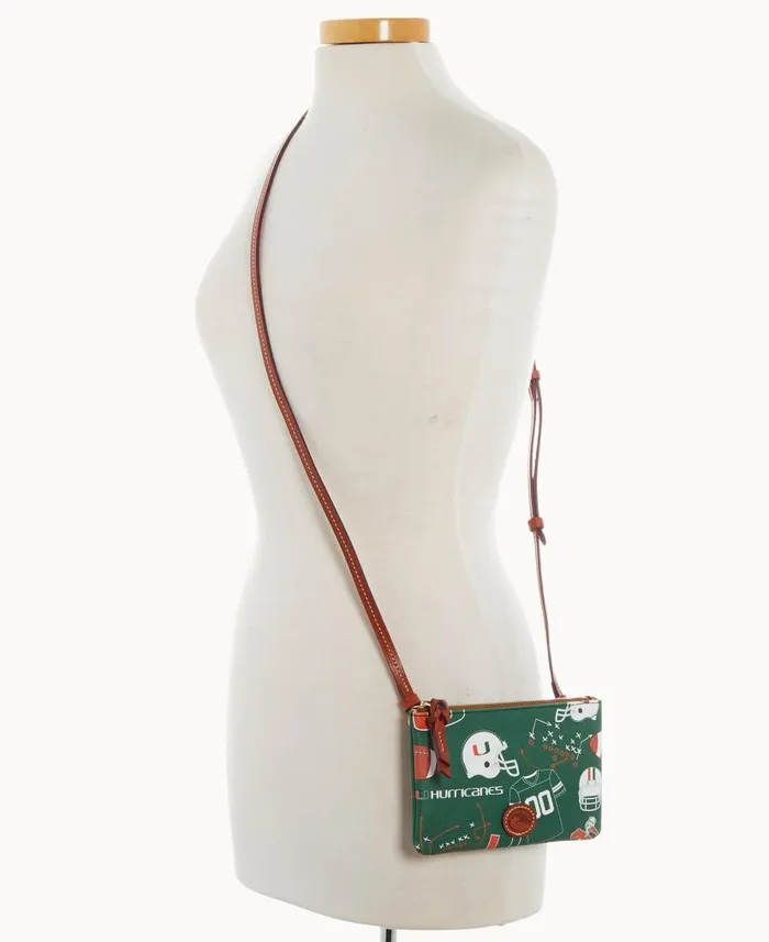 Dooney and Bourke Collegiate University Of Miami Top Zip Crossbody University Of Miami WomenMen Crossbodies Dooney and Bourke Collegiate University Of Miami Top Zip Crossbody University Of Miami WomenMen Crossbodies