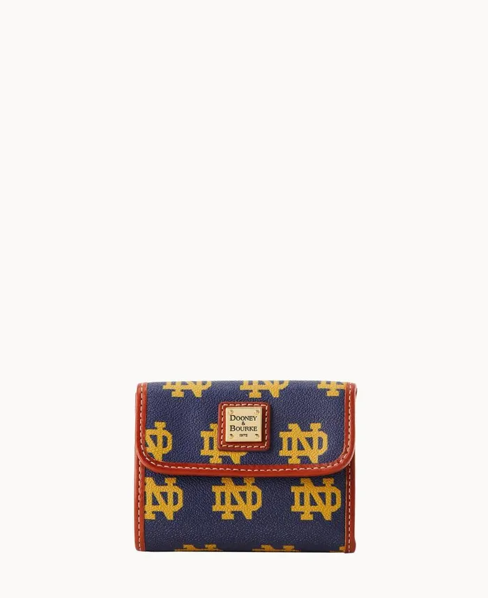 Dooney and Bourke Collegiate University Of Notre Dame Flap Credit Card Wallet Notre Dame WomenMen Wallets Dooney and Bourke Collegiate University Of Notre Dame Flap Credit Card Wallet Notre Dame WomenMen Wallets
