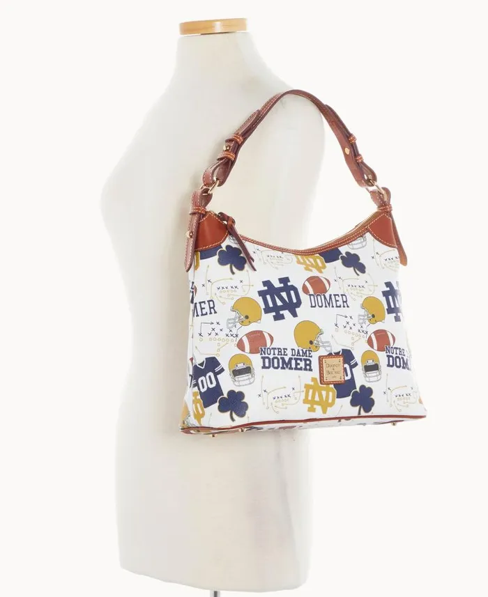 Dooney and Bourke Collegiate University Of Notre Dame Hobo Notre Dame WomenMen Shoulder Bags Dooney and Bourke Collegiate University Of Notre Dame Hobo Notre Dame WomenMen Shoulder Bags