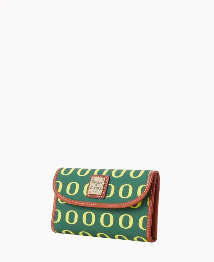 Dooney and Bourke Collegiate University Of Oregon Continental Clutch Oregon WomenMen Wallets Dooney and Bourke Collegiate University Of Oregon Continental Clutch Oregon WomenMen Wallets