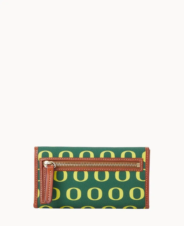 Dooney and Bourke Collegiate University Of Oregon Continental Clutch Oregon WomenMen Wallets Dooney and Bourke Collegiate University Of Oregon Continental Clutch Oregon WomenMen Wallets