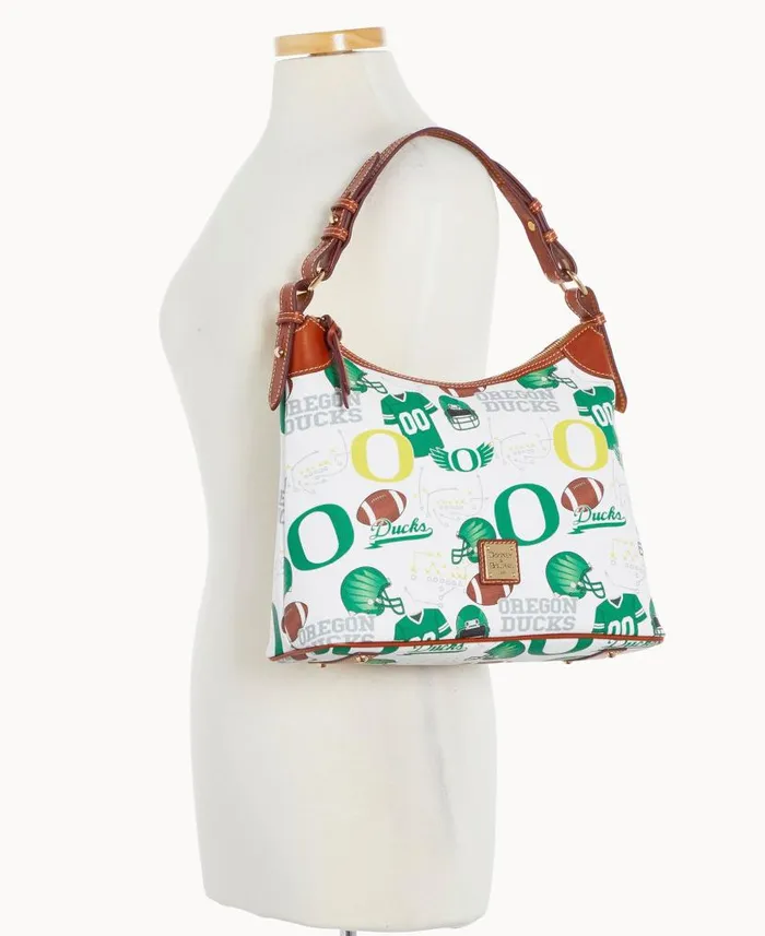 Dooney and Bourke Collegiate University Of Oregon Hobo Oregon WomenMen Shoulder Bags Dooney and Bourke Collegiate University Of Oregon Hobo Oregon WomenMen Shoulder Bags